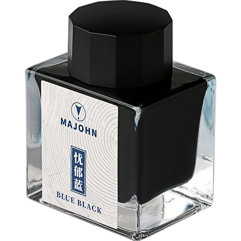Encre pour Stylo-Plume Bleu Noir 50ml MAJOHN