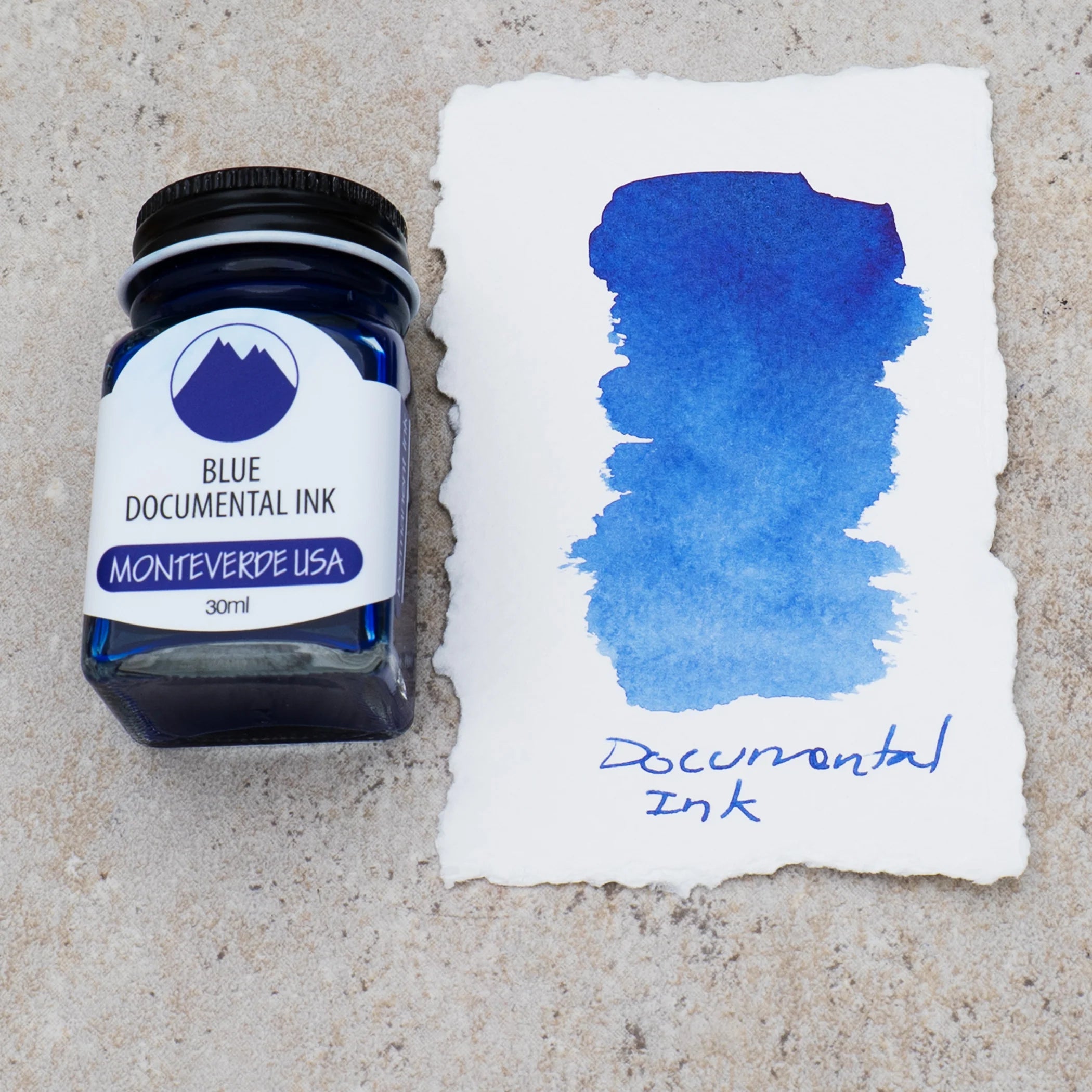 Encre pour Stylo Plume Blue Documental 30ml Monteverde USA