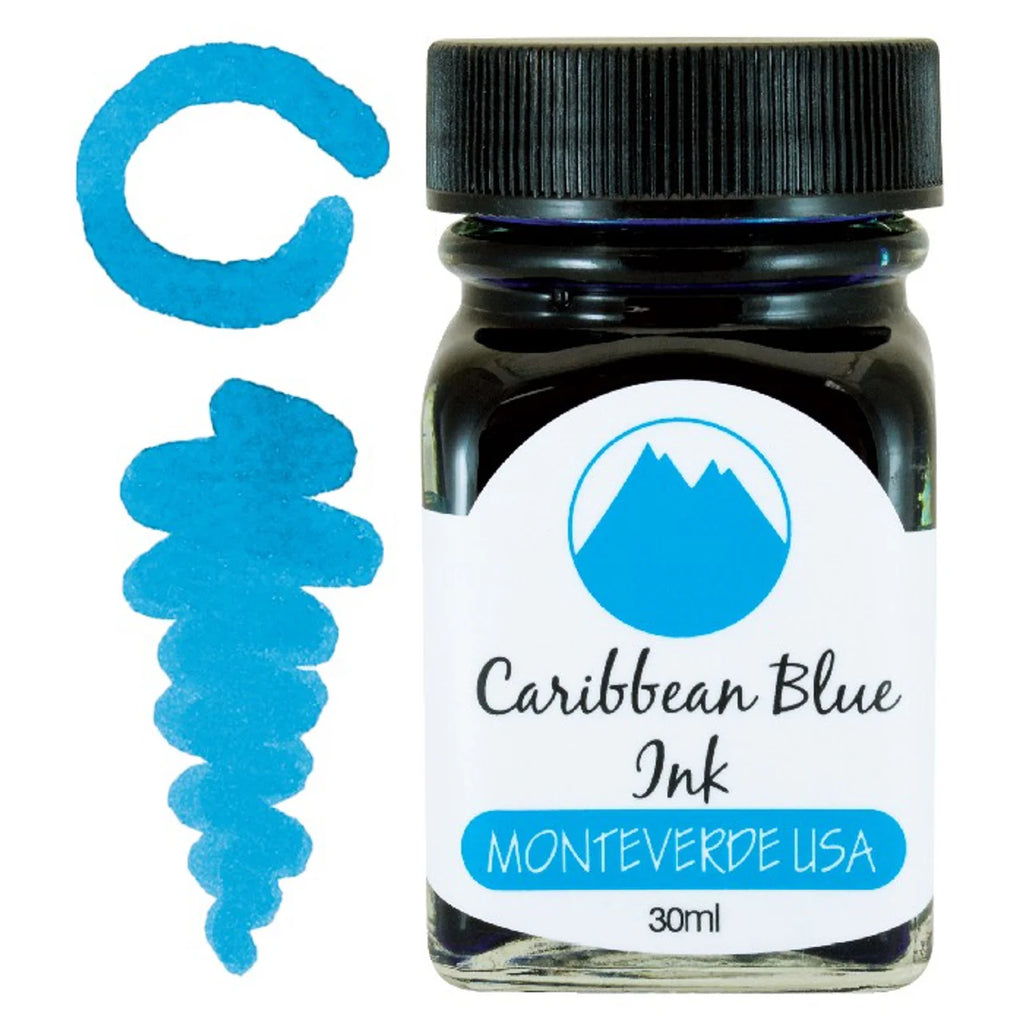 Encre pour Stylo Plume Caribbean Blue 30ml Monteverde USA