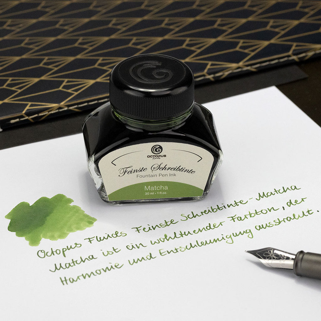 Encre pour Stylo Plume Matcha 30ml Octopus