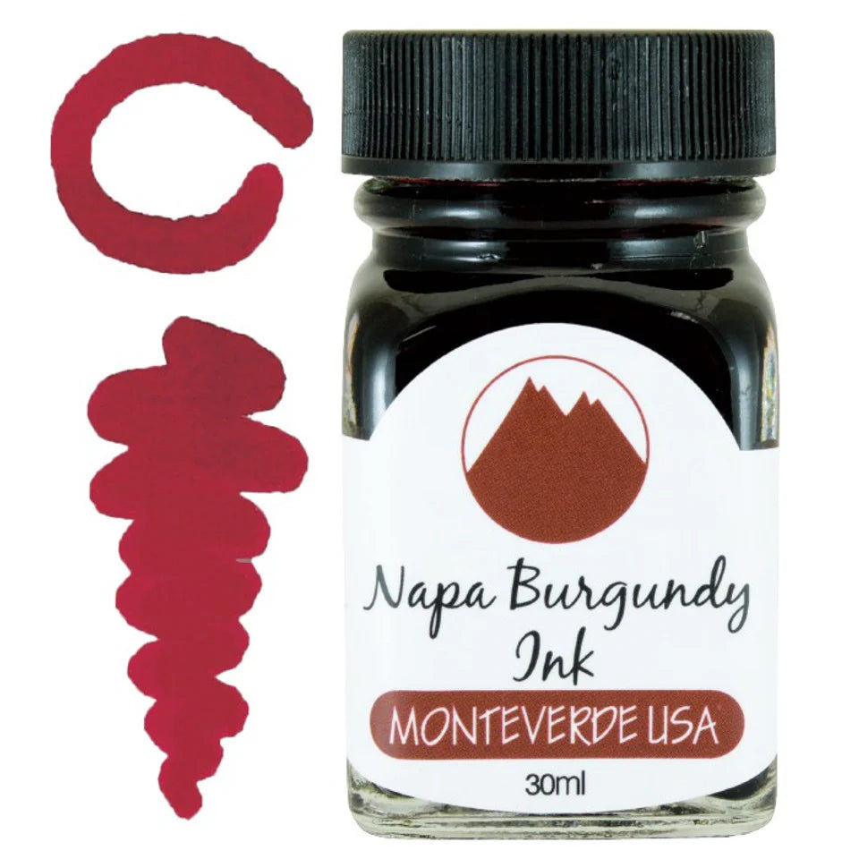 Encre pour Stylo Plume Napa Burgundy 30ml Monteverde USA