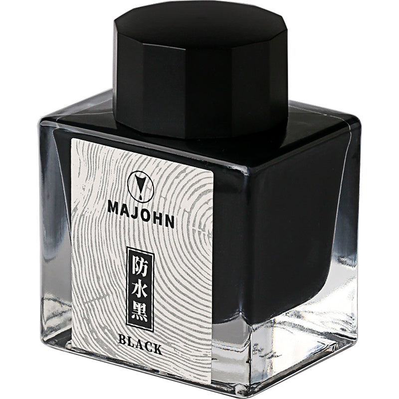 Encre pour Stylo-Plume Noir Étanche 50ml MAJOHN