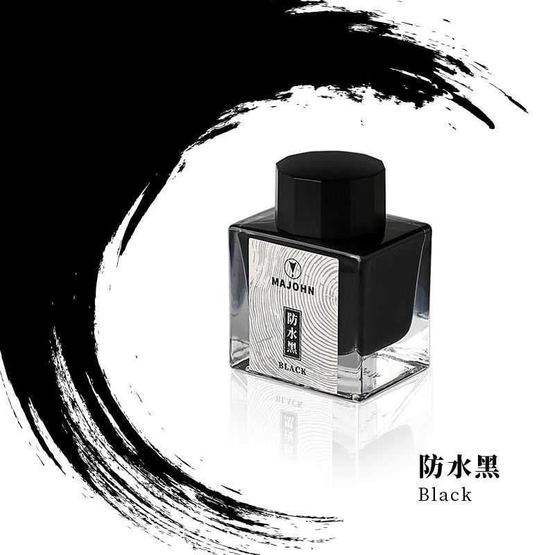 Encre pour Stylo-Plume Noir Étanche 50ml MAJOHN
