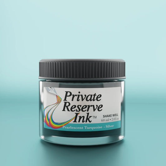 Encre pour Stylo-Plume Pearlescent Turquoise-Silver 60ml Private Reserve Ink