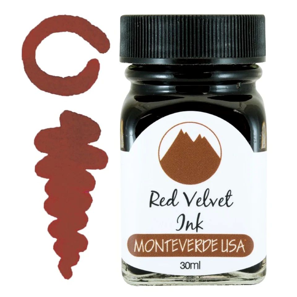 Encre pour Stylo Plume Red Velvet 30ml Monteverde USA