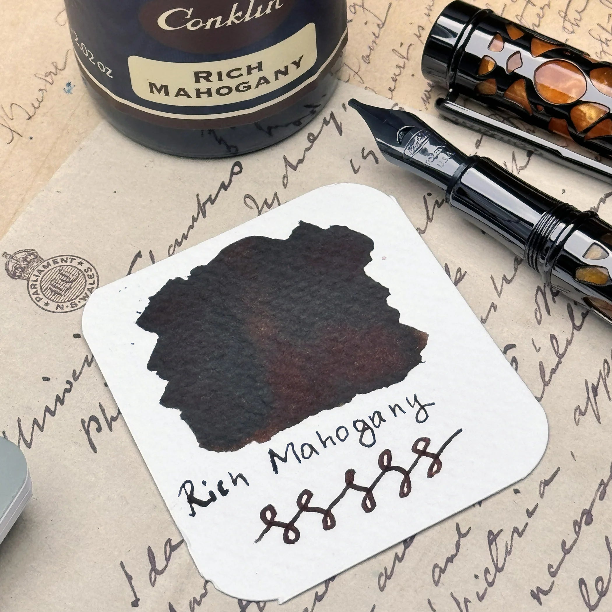Encre pour Stylo Plume Rich Mahogany 60ml Conklin