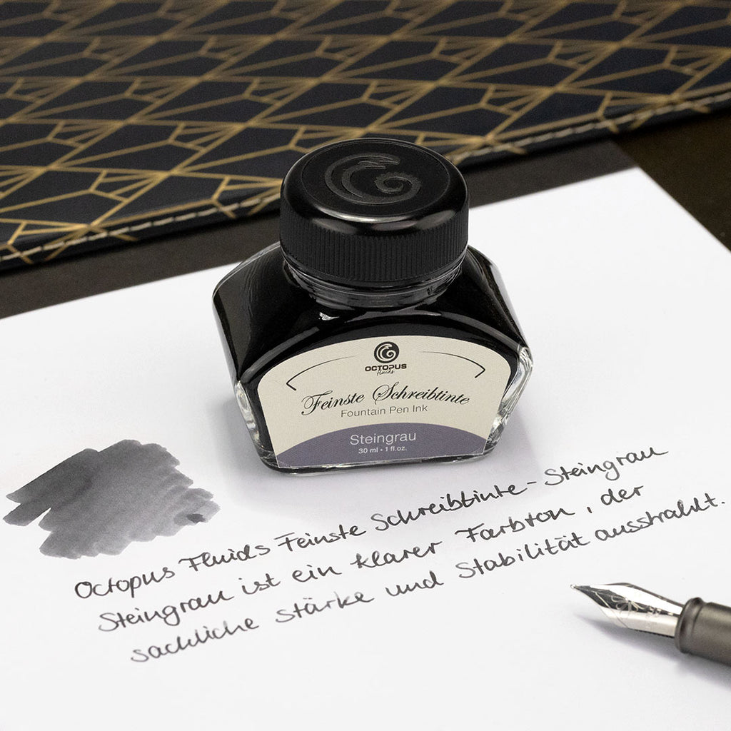 Encre pour Stylo Plume Steingrau 30ml Octopus