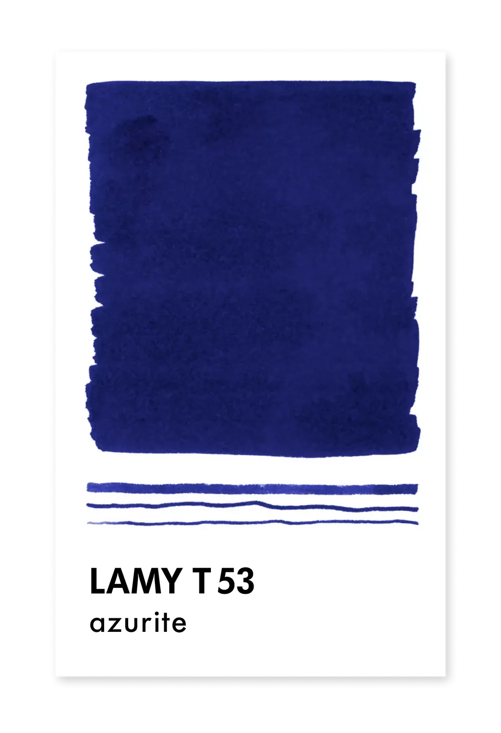 Encre pour Stylo Plume T53 Bleu Azurite LAMY