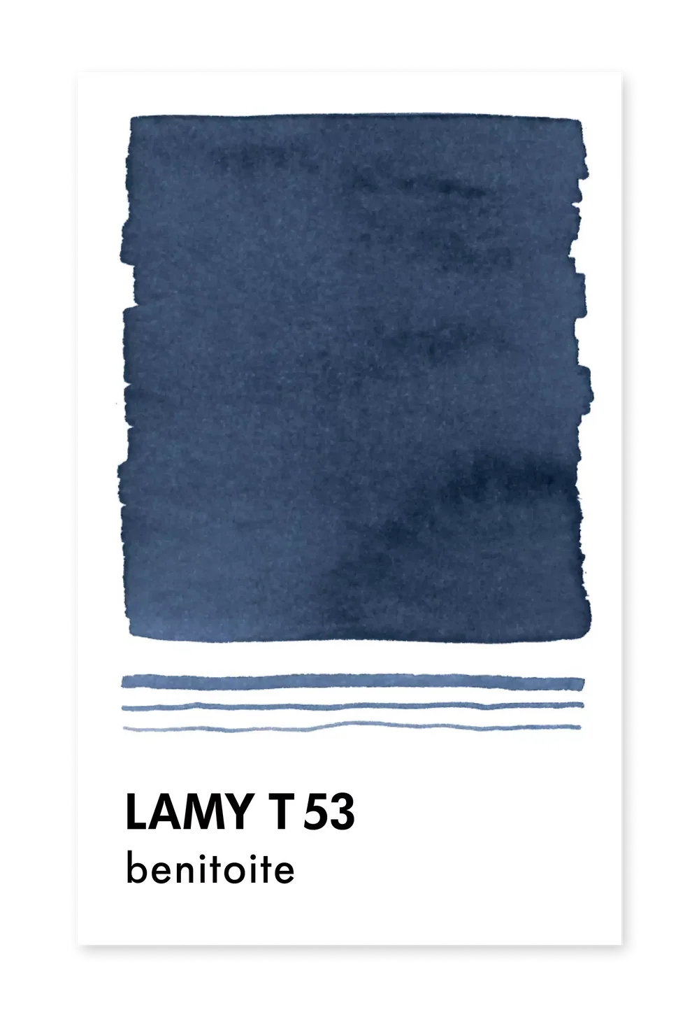 Encre pour Stylo Plume T53 Bleu Benitoite LAMY