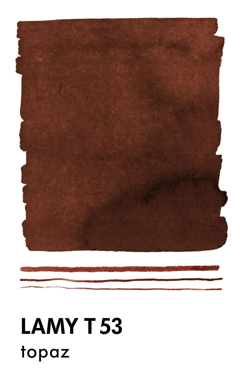 Encre pour Stylo Plume T53 Marron Topaz LAMY