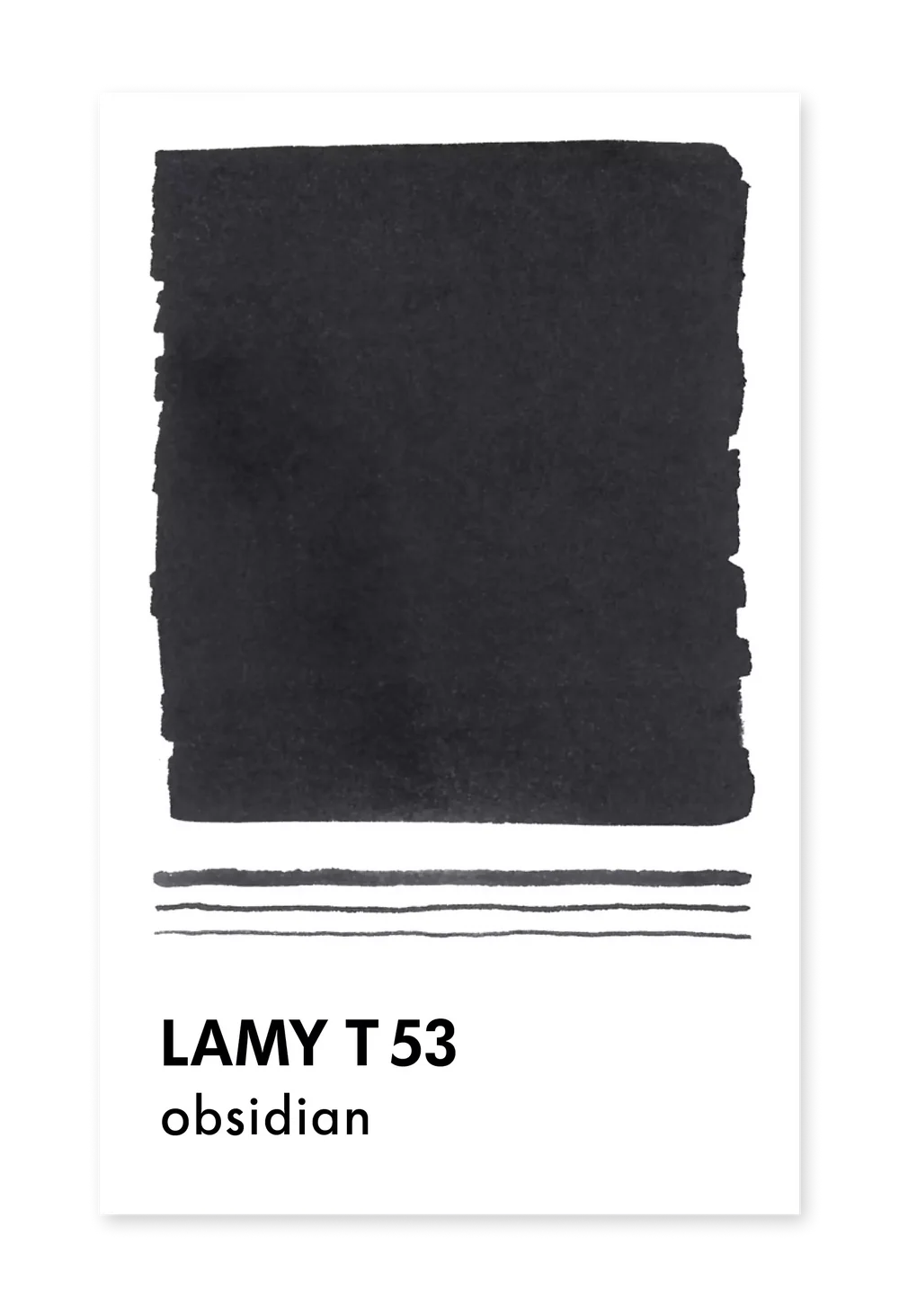 Encre pour Stylo Plume T53 Noir Obsidian LAMY