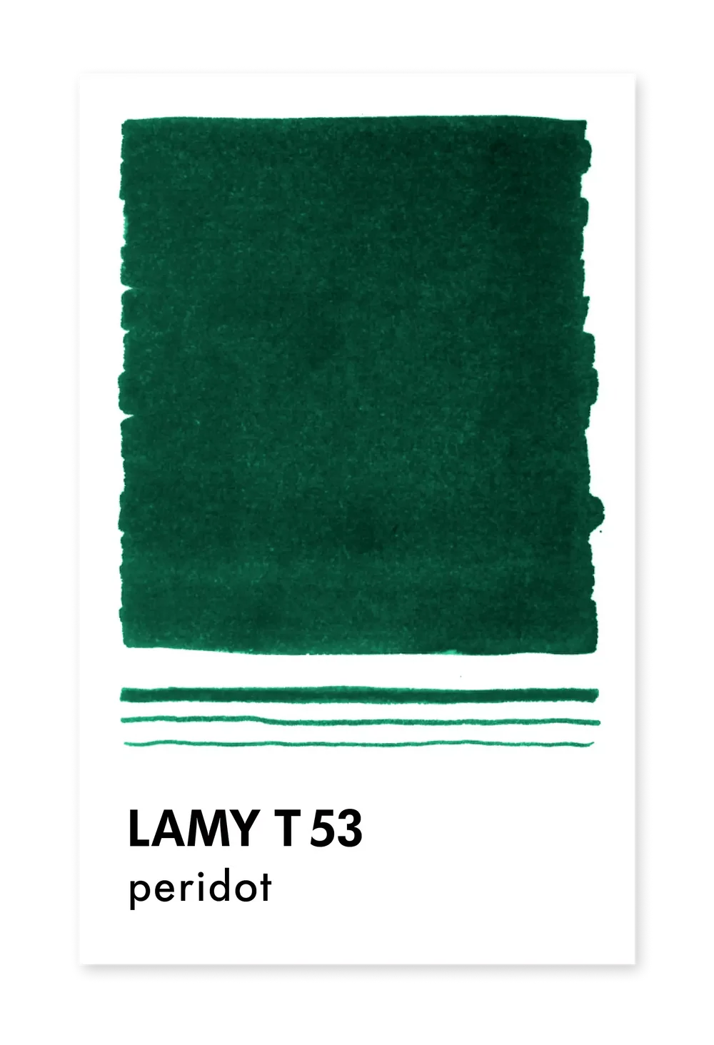 Encre pour Stylo Plume T53 Vert Peridot LAMY