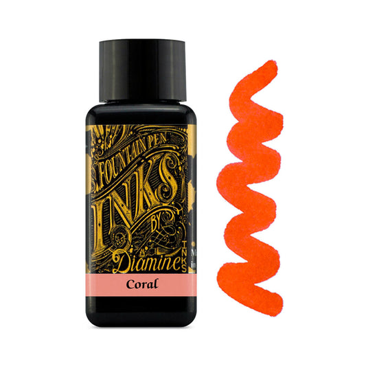 Encre pour Stylos-Plume Coral 30ml Diamine