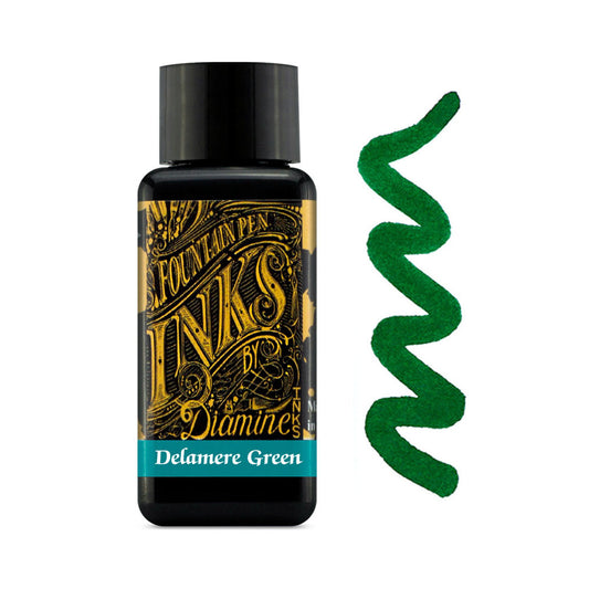 Encre pour Stylos-Plume Delamere Green 30ml Diamine