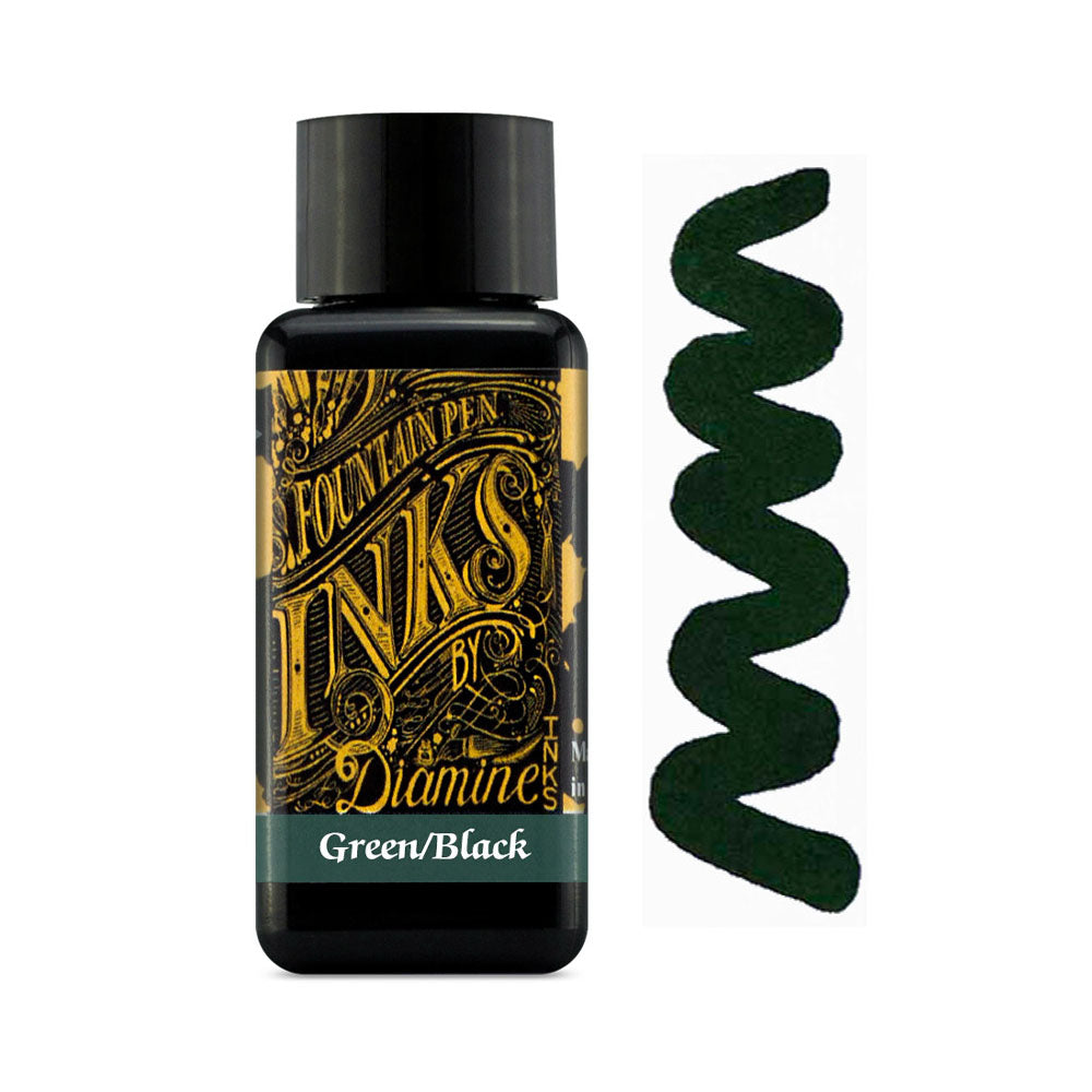 Encre pour Stylos-Plume Green/Black 30ml Diamine