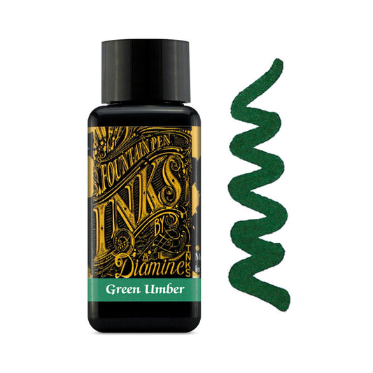 Encre pour Stylos-Plume Green Umber 30ml Diamine