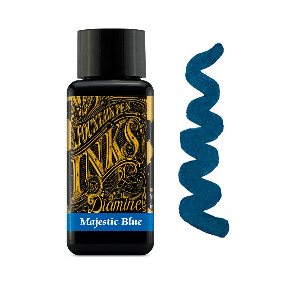 Encre pour Stylos-Plume Majestic Blue 30ml Diamine