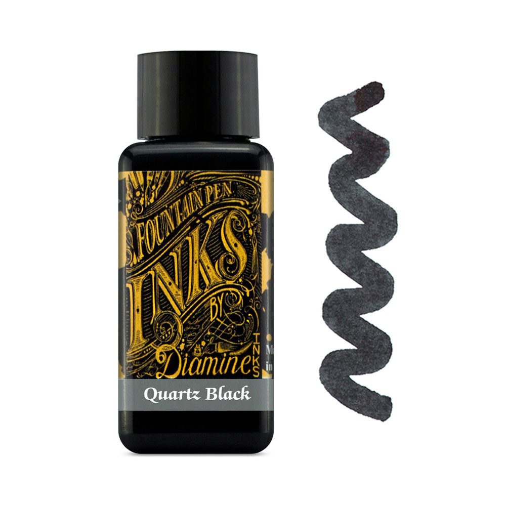 Encre pour Stylos-Plume Quartz Black 30ml Diamine