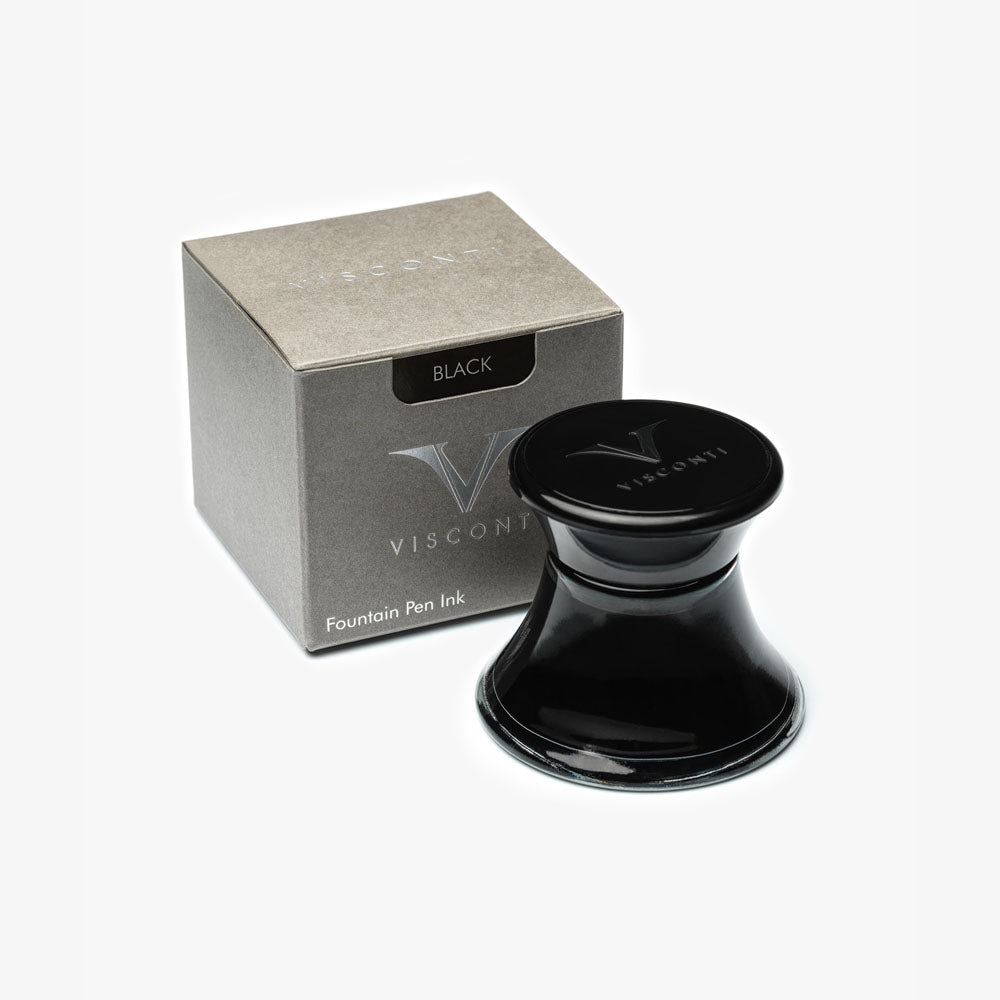 Encre pour Stylos-Plume en Verre Noir 50ml Visconti