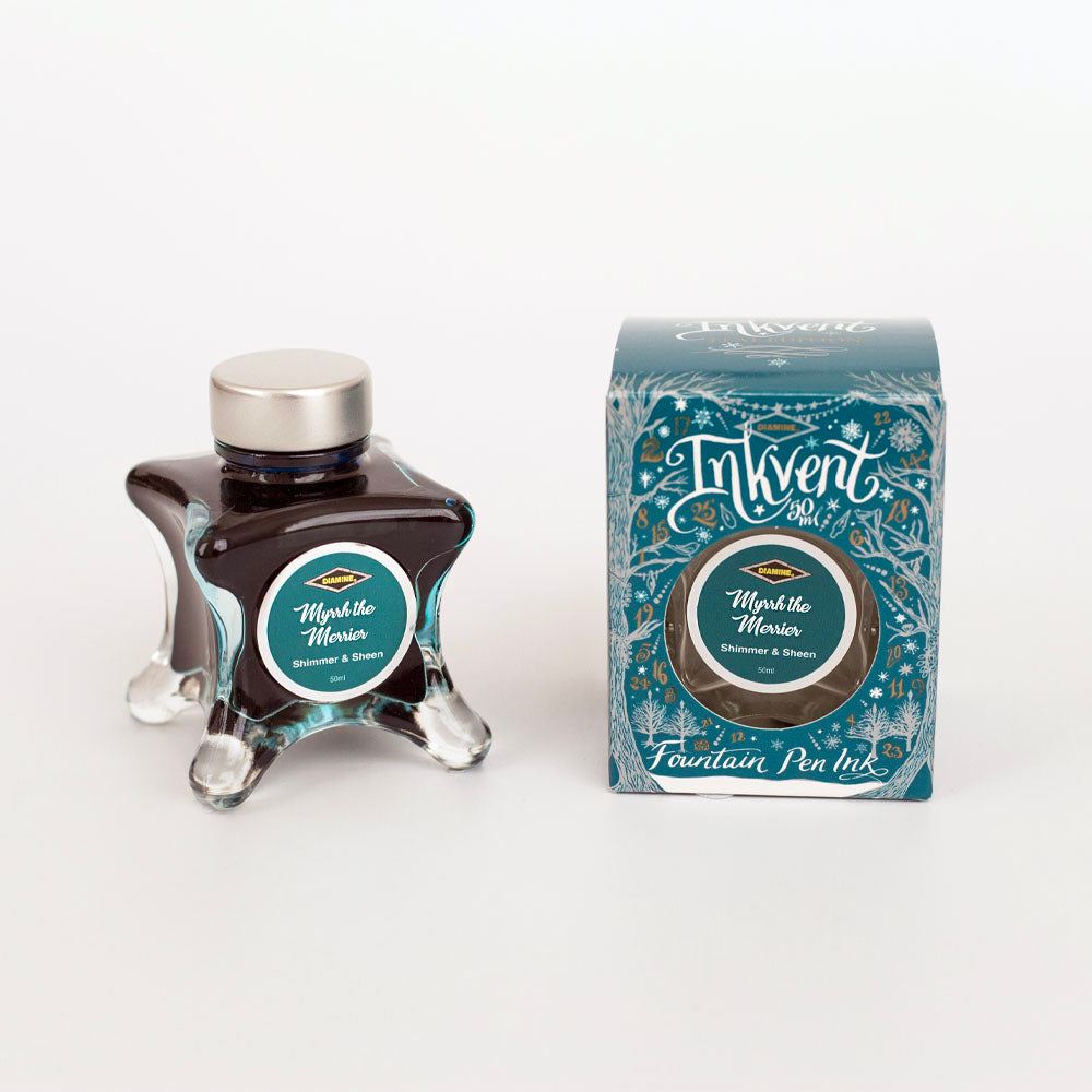 Encre Shimmer & Sheen Myrrh the Merrier Inkvent Teal Edition 50ml Diamine