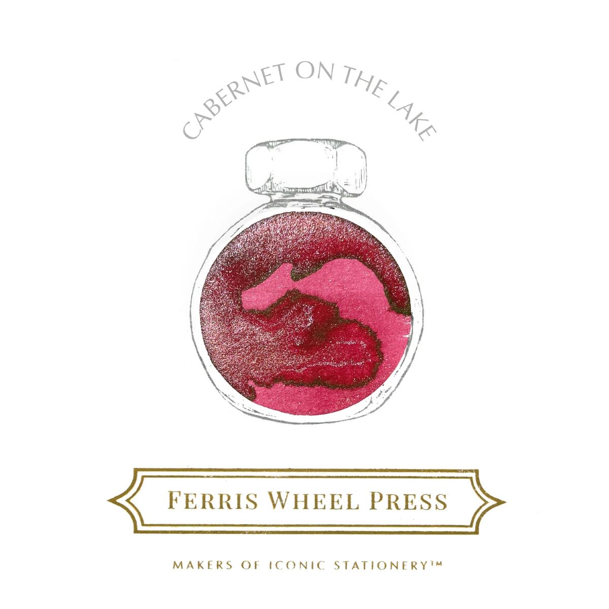 Encres pour Stylos-Plume Cabernet on the Lake 38ml Ferris Wheel Press