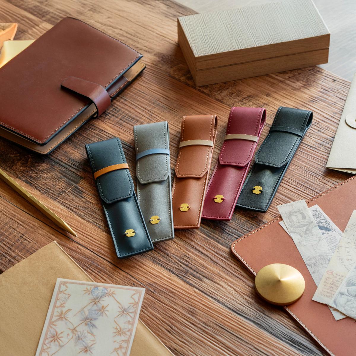 Étui pour 1 Stylo Classic Reflect Caramel YStudio