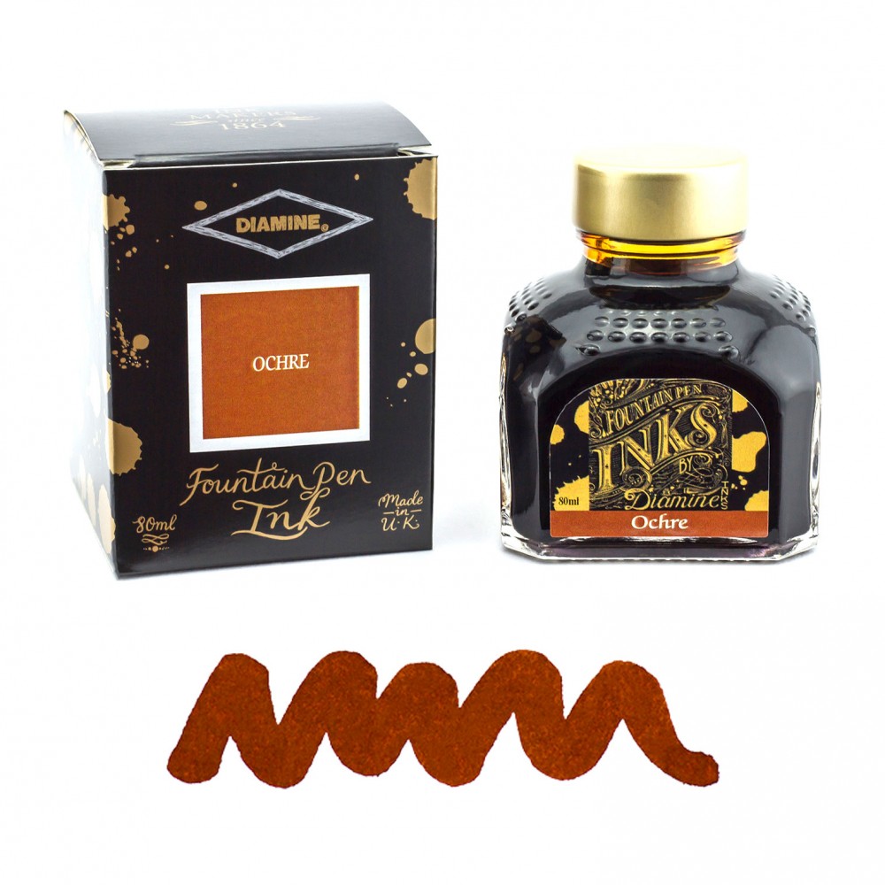 Encre pour Stylos-Plume Ochre 80ml Diamine