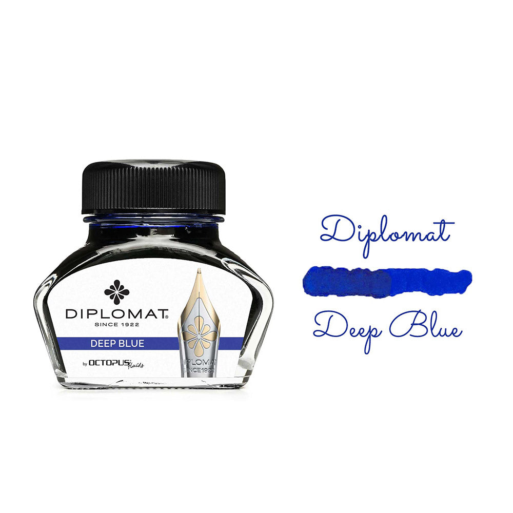 Encre pour Stylos-Plume Bleu Marine Diplomat