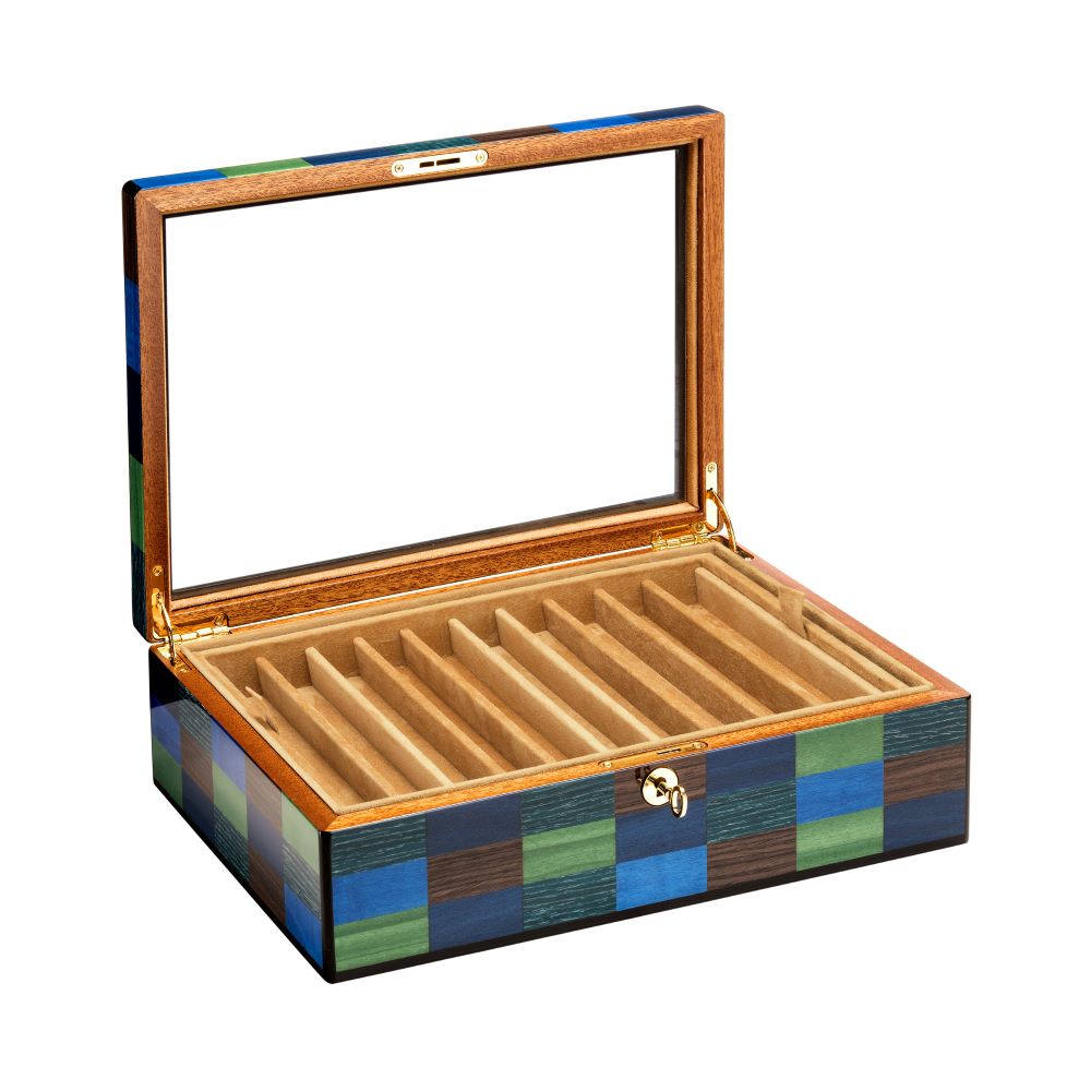 Boite de Rangement en Verre Venezia Cannagerio SC1 Morici