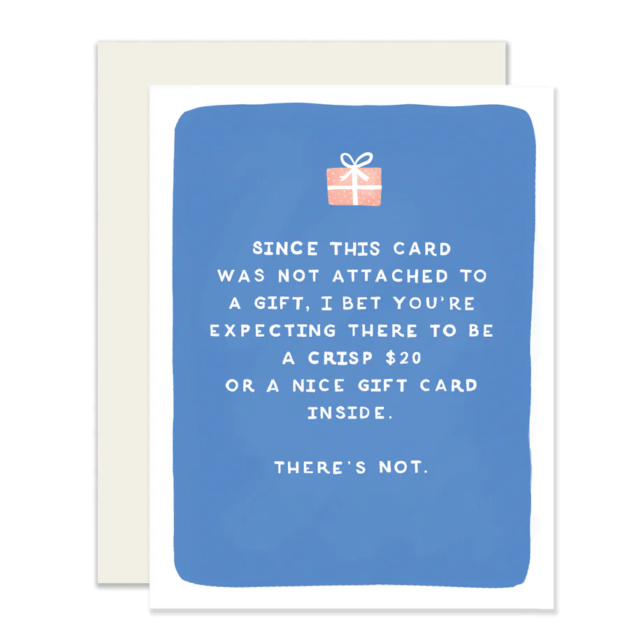 Slightly Stationery Carte de Vœux A2 No Gift Inside