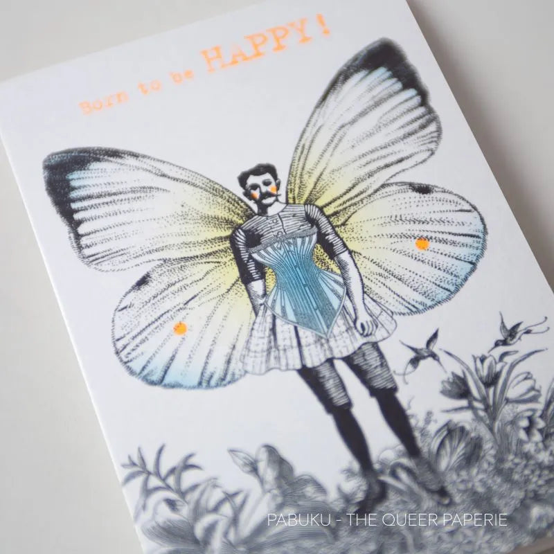 Carte de Vœux Born to be Happy! Pabuku