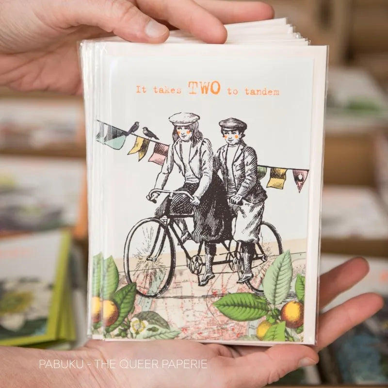 Carte de Vœux Two To Tandem Pabuku