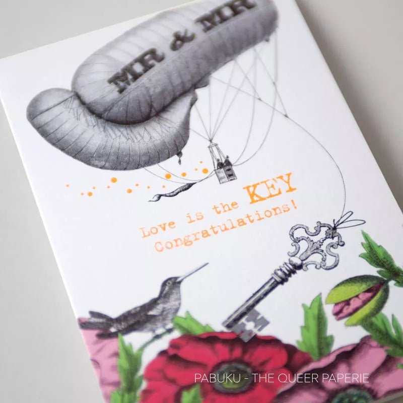 Carte de Vœux Key Mr & Mr Pabuku