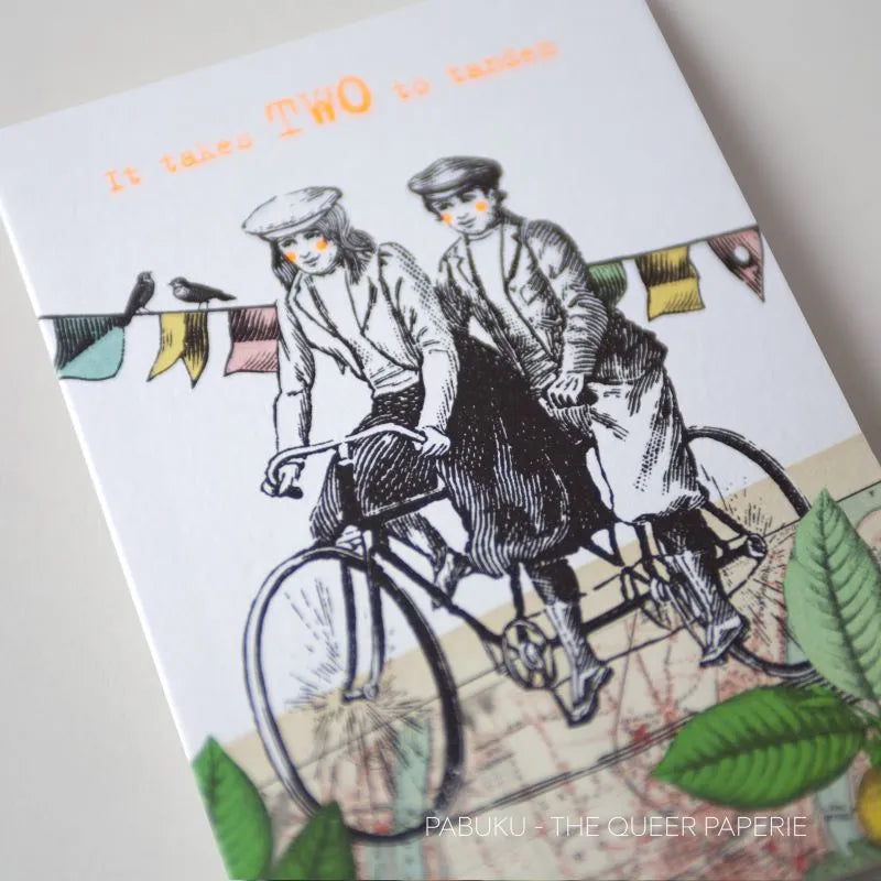 Carte de Vœux Two To Tandem Pabuku