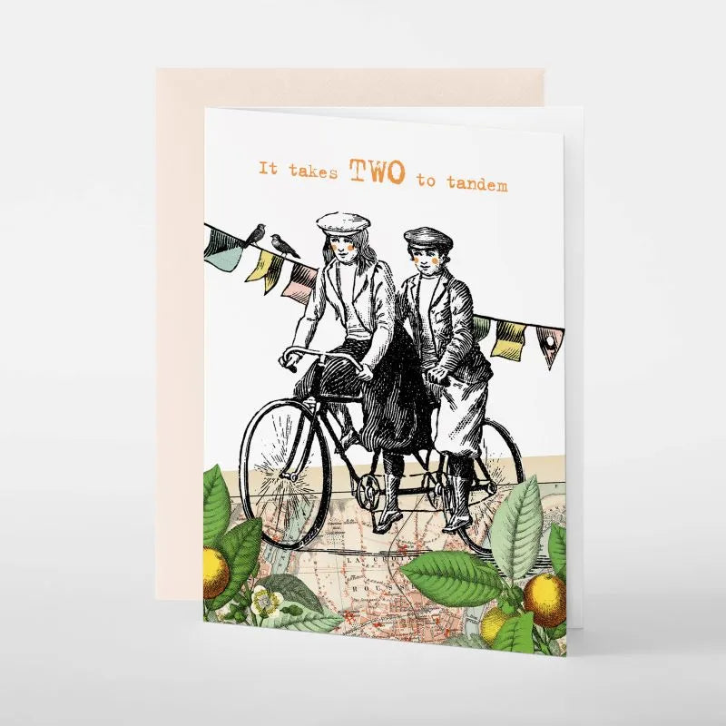 Carte de Vœux Two To Tandem Pabuku