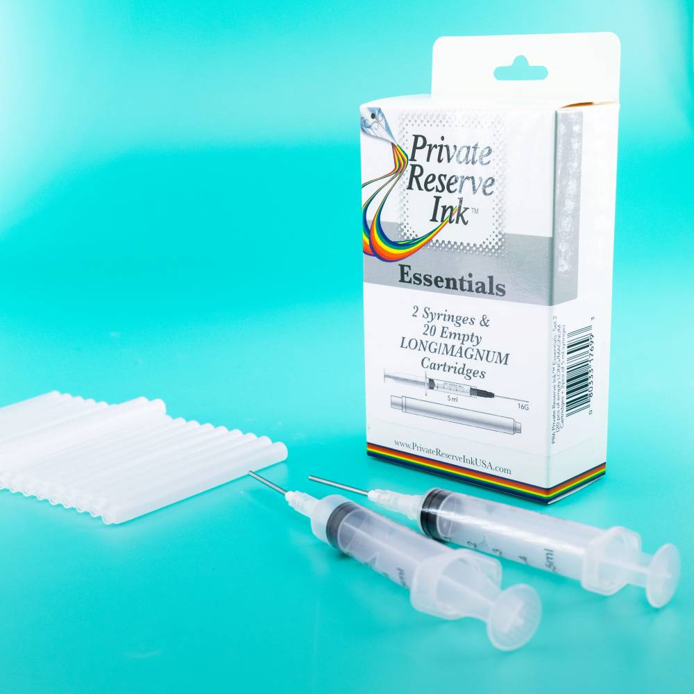 Pack de 2 Seringues + 20 Cartouches Vides Long/Magnum Private Reserve Ink