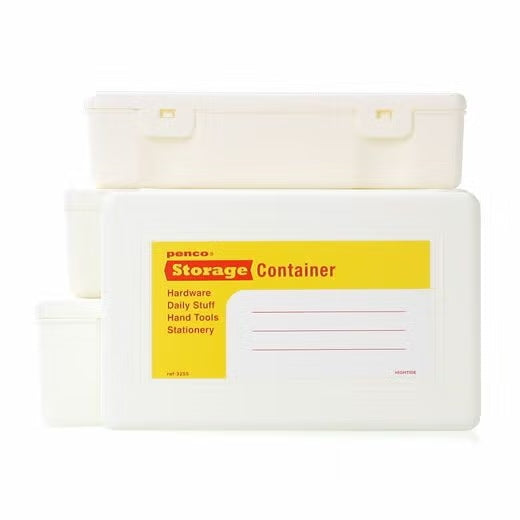 Pack de 4 Boîtes de Rangement Blanc Penco
