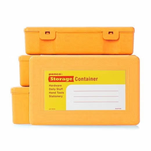 Pack de 4 Boîtes de Rangement Jaune Penco