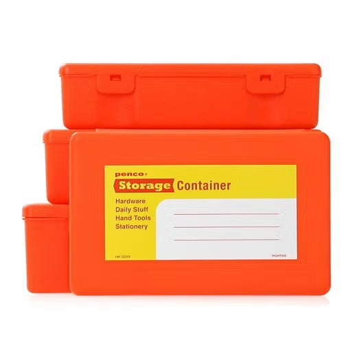 Pack de 4 Boîtes de Rangement Orange Penco