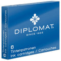 Pack de 6 Cartouches Encre Bleu Diplomat