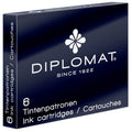 Pack de 6 Cartouches Encre Noir Diplomat