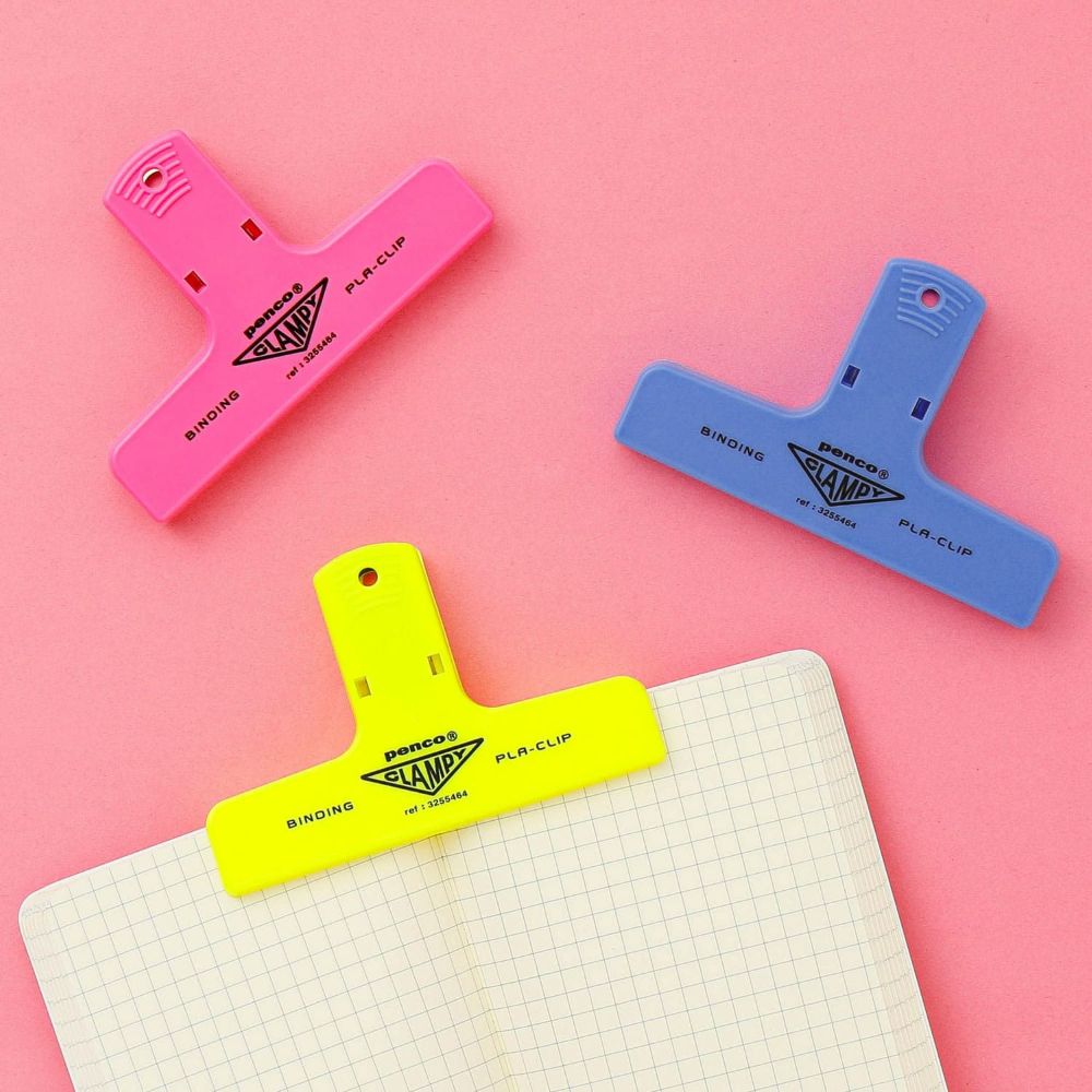 Pince Pla-Clip Jaune Neon Penco