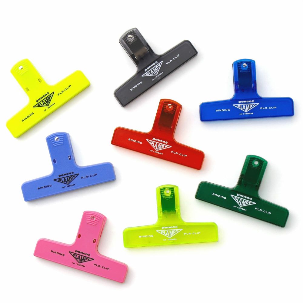 Pince Pla-Clip Jaune Neon Penco