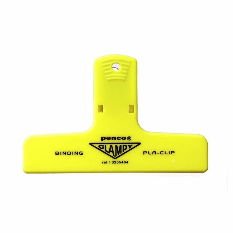 Pince Pla-Clip Jaune Neon Penco