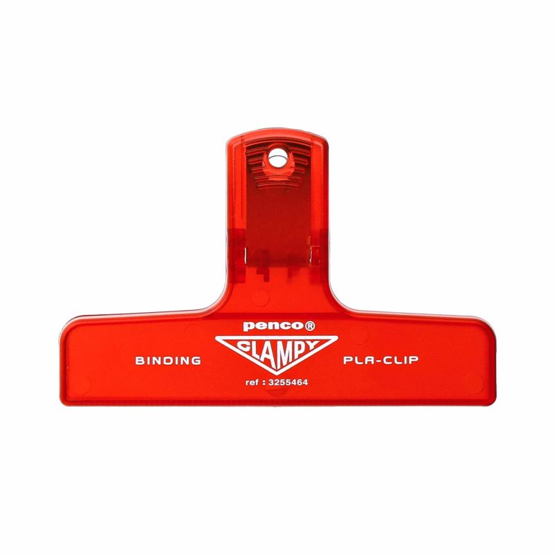 Pince Pla-Clip Rouge Transparent Penco