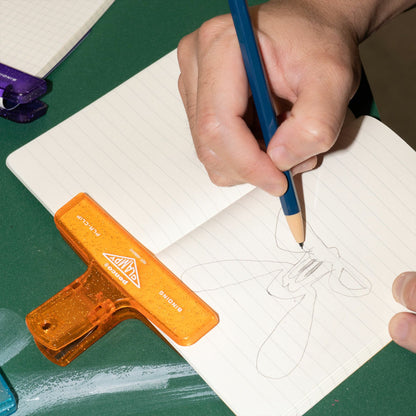 Pince Pla-Clip Pailleté Vert Clair Penco