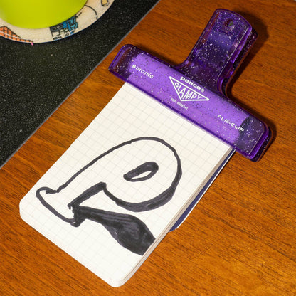 Pince Pla-Clip Pailleté Vert Clair Penco