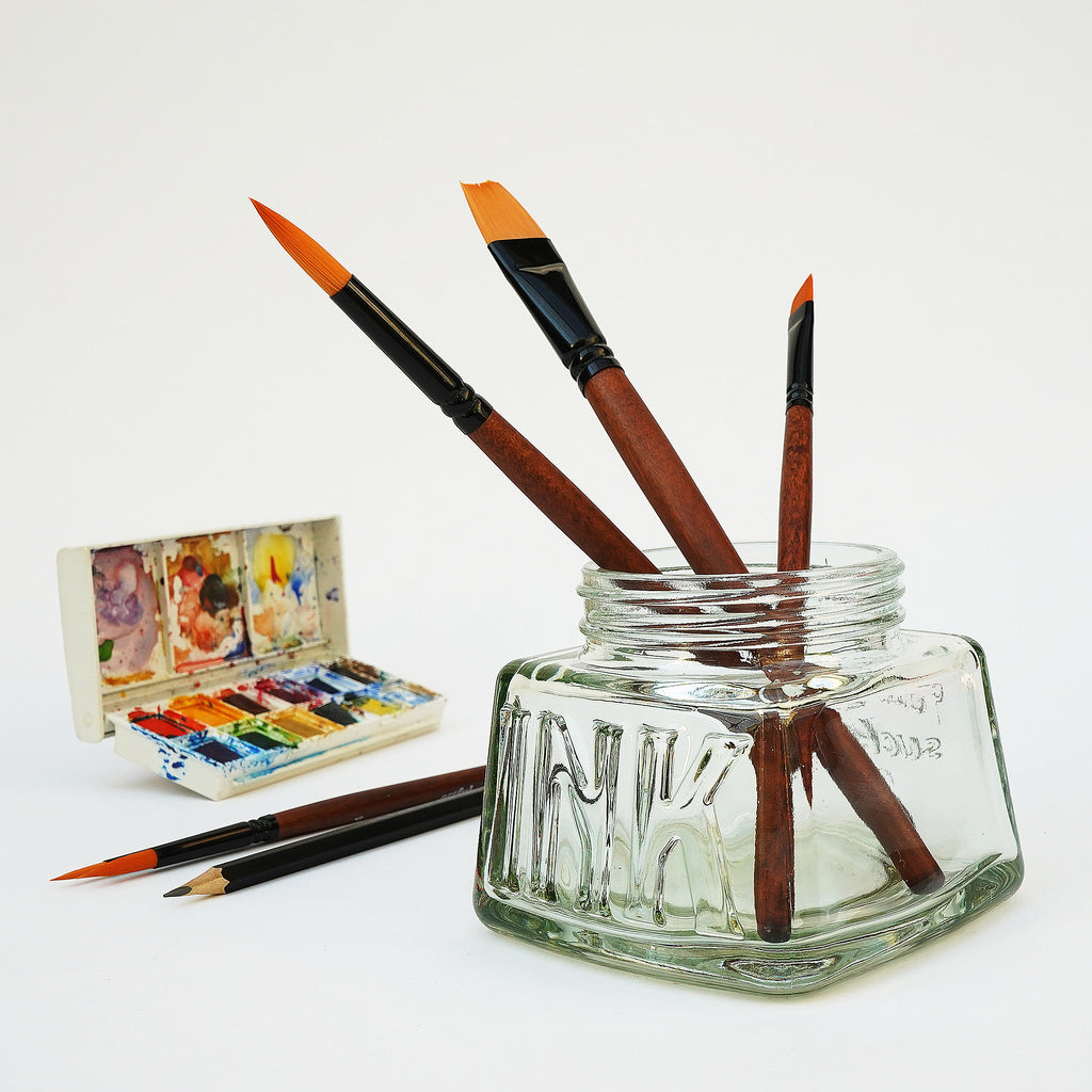 Pot de Rangement Bouteille d'Encre en Verre Suck UK