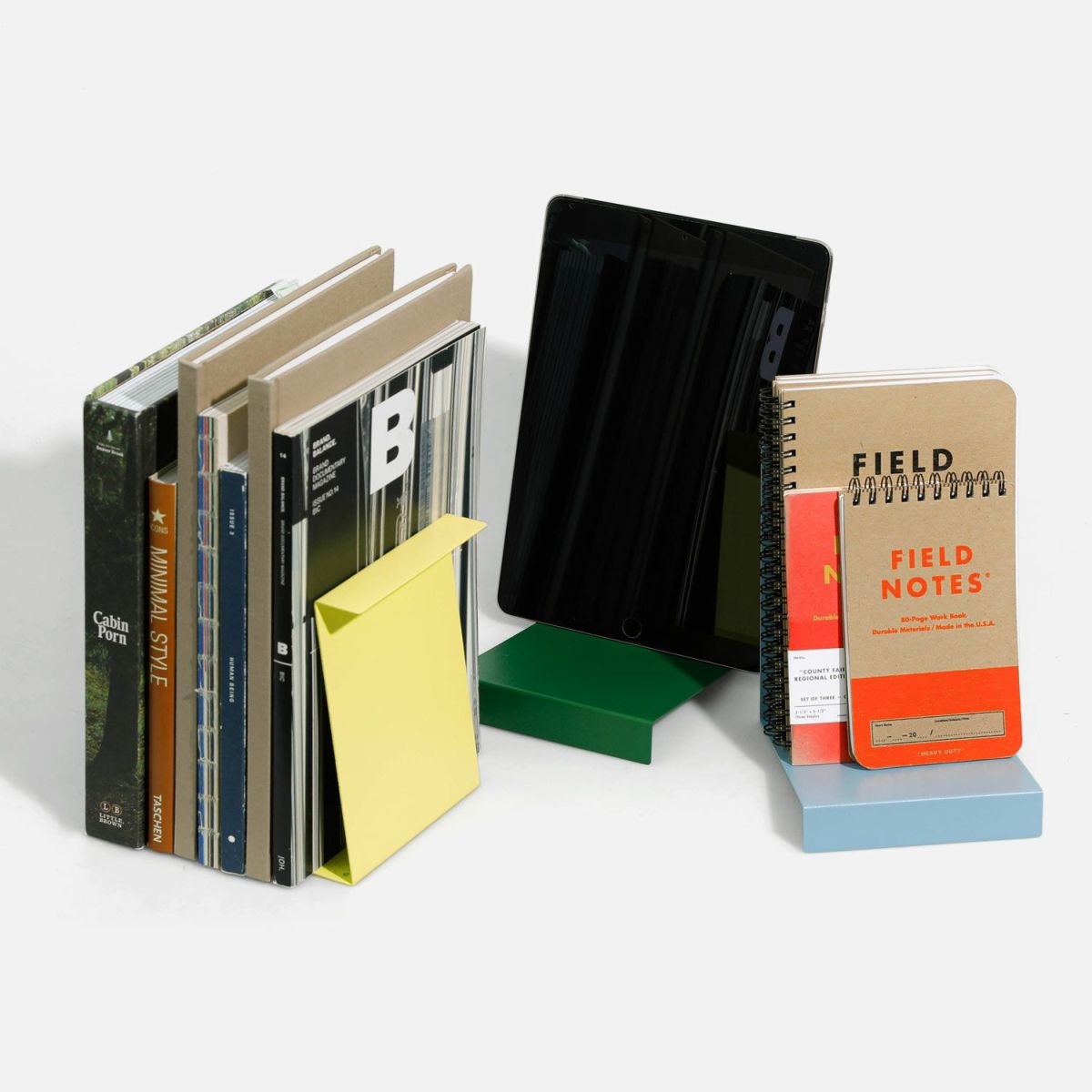 Présentoir pour Livres Acier Jaune Penco