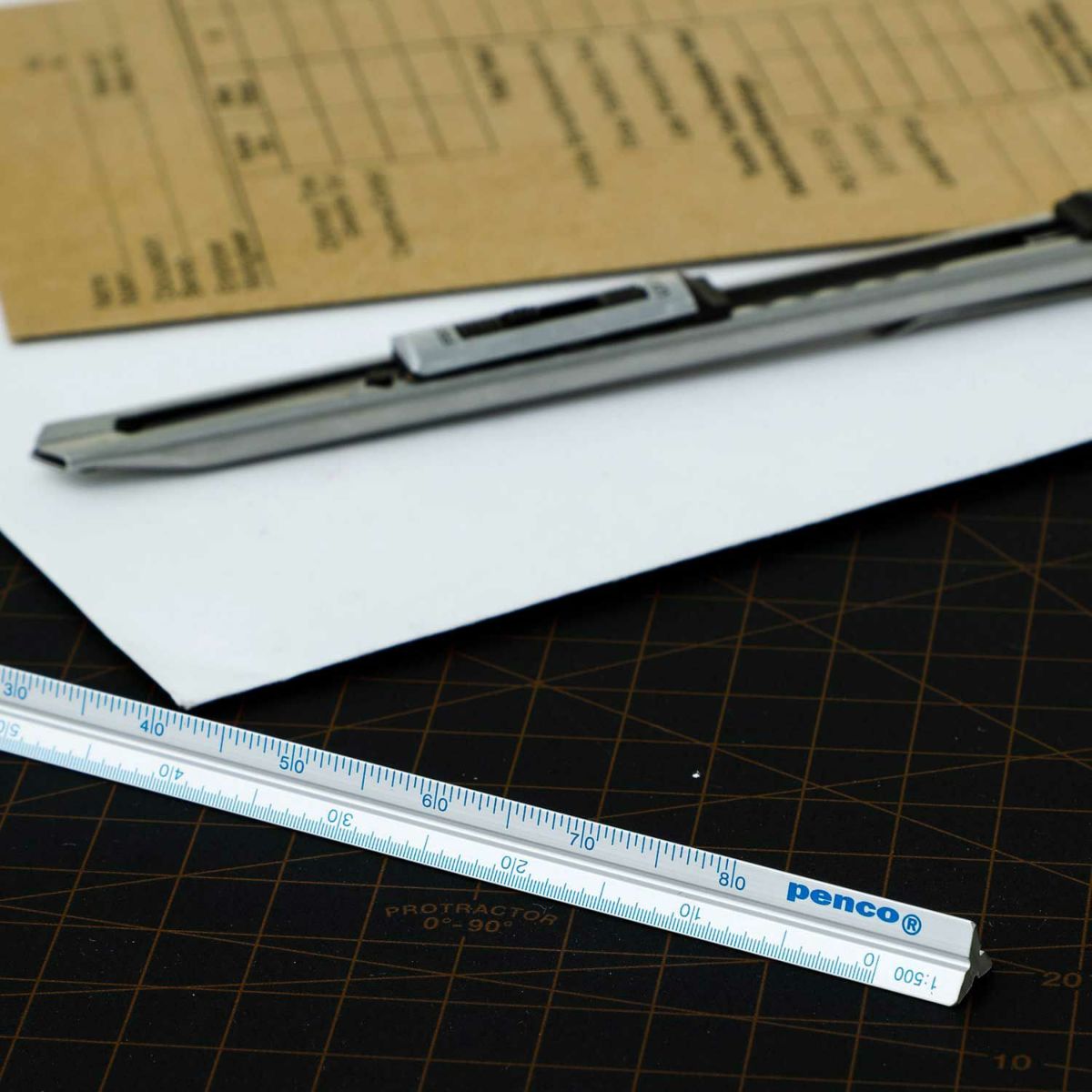 Règle Graduée pour le Dessin Argent Penco
